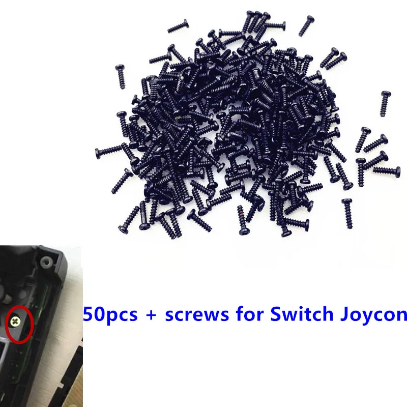 

50 шт. крестовых винтов + винтов типа для переключателя NS NX Joy-con Nitendo Switch Joycon ремонтные винты Запасная часть