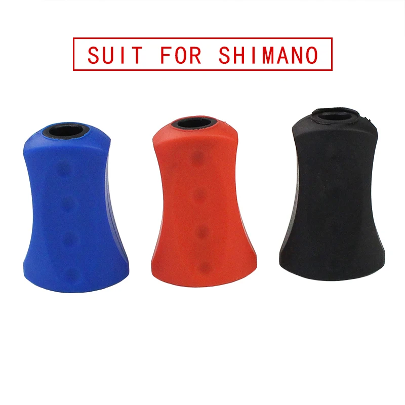 EKFan 2pc Fishing Handle Silica Gel Knob For SHI&DAI Baitcasting Fishing Reels Component parts With Gasket