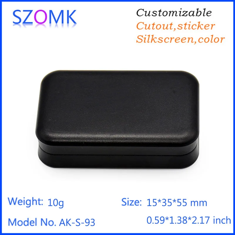 5Pcs 15*35*55mm high quality szomk GPS tracker plastic enclosure box switch box plastic electronics case pcb enclosure