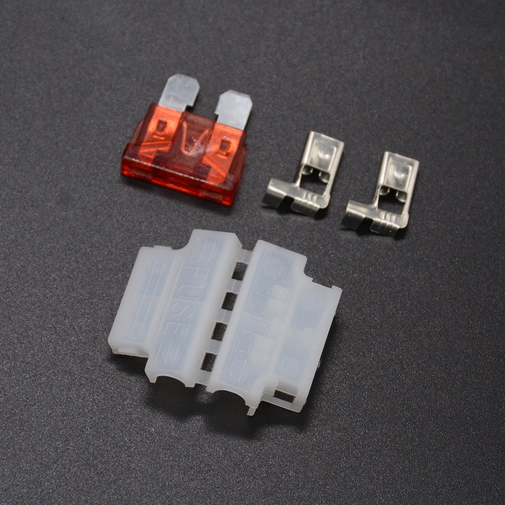 5sets Auto Standard Middle Fuse Holder + Car Boat Truck ATC ATO Blade Fuse 3A 5A 10A 15A 20A 25A 30A 35A 40A