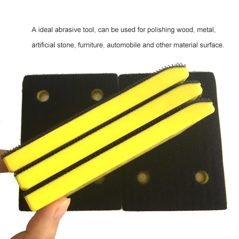 Rectangular Sanding Pad 70*100mm Chamfering Hook and Loop Sander Backing Pad Abrasive tools Grinder Accessories