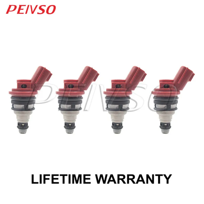 PEIVSO 4pcs 16600-53J03 16600-53J01 A46-00 16600-53J030 Fuel Injector For INFINITI G20 2.0L L4 1991~1999