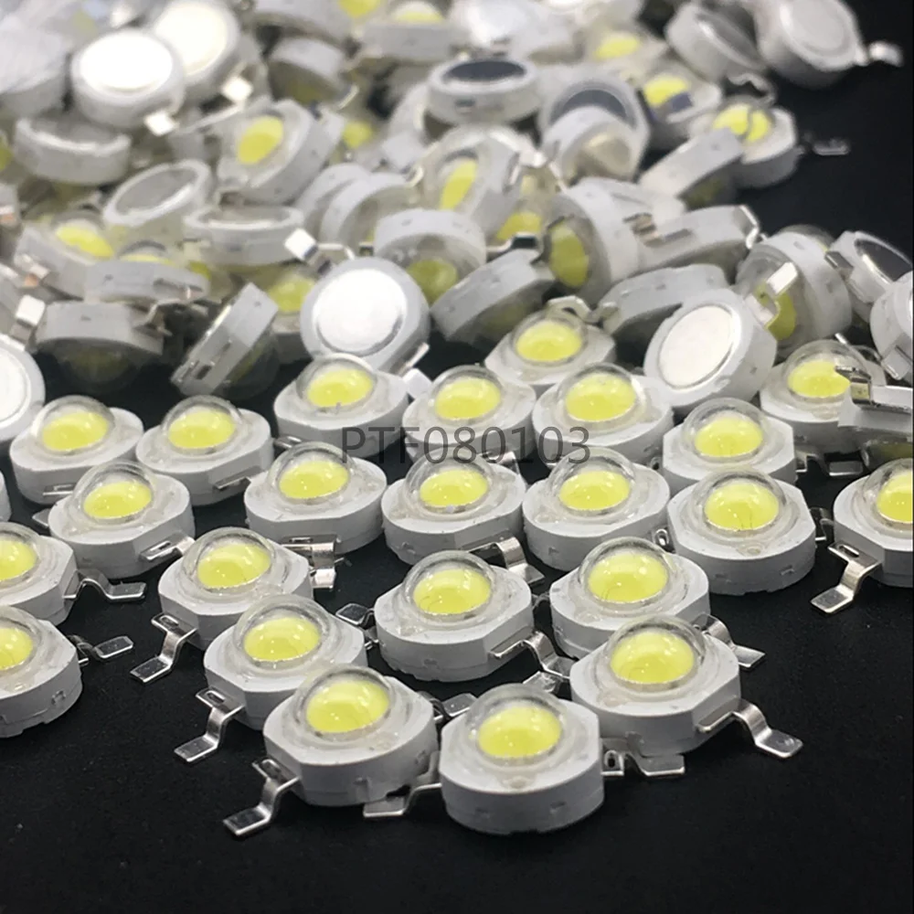 10 sztuk LED 3 W diody wysokiej mocy koraliki 3Watt biała dioda elektroluminescencyjna jasność białe diody LED Alta Luminosidad 3w Diodo DIY