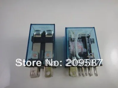 

10set 24V DC Coil Power Relay DPDT LY2NJ HH62P-L JQX-13F 10A With Socket Base