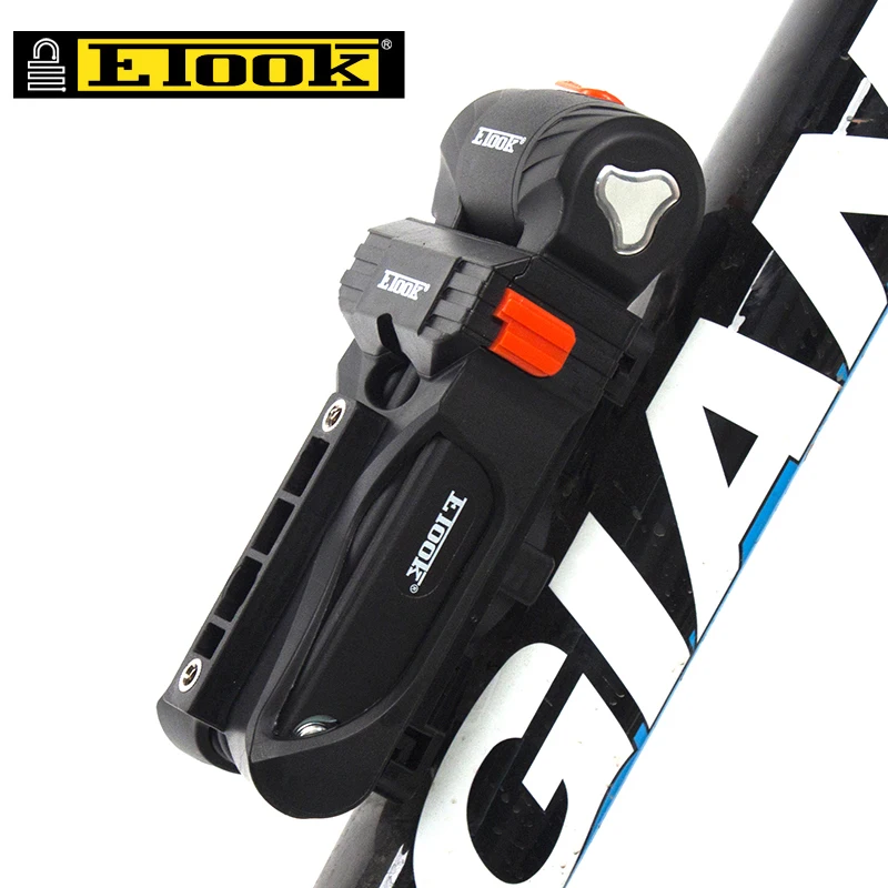 

ETOOK Alloy Steel Folding Road Mountain Bike Lock Anti-theft Cycling Foldable Key Lock For Motorcycle Bicycle Bottle Cage Mount