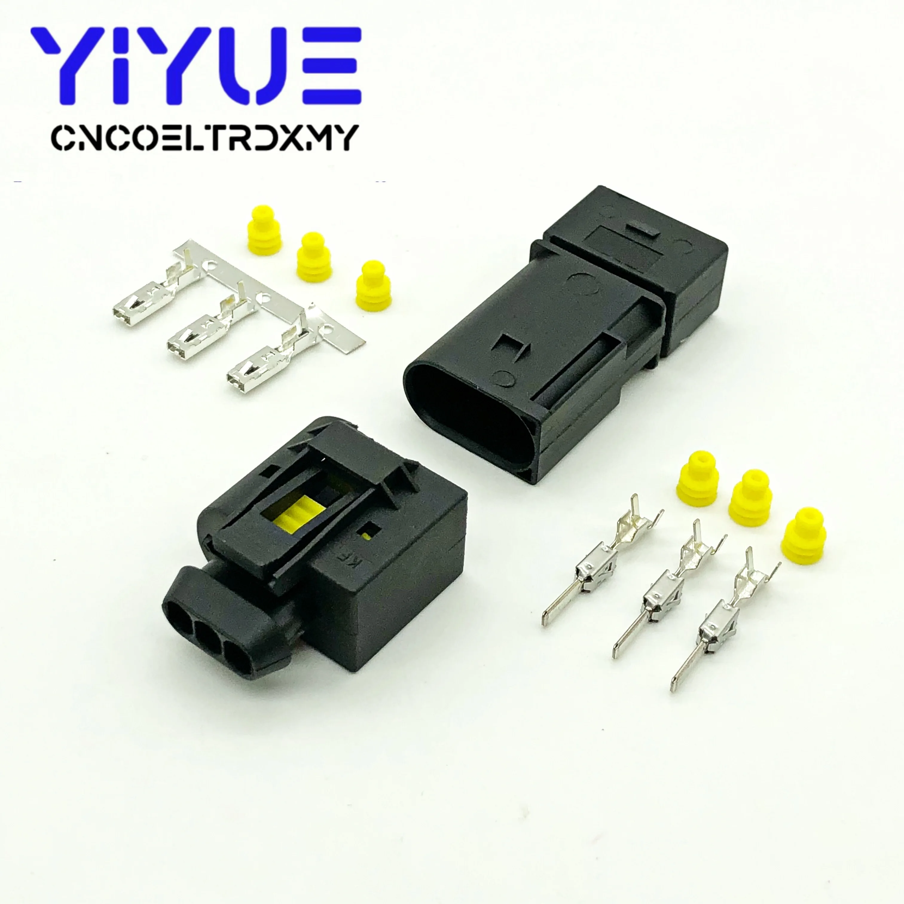 Juego de 5 inyectores de 3 pines para coche, Conector de cable eléctrico con Sensor ABS, enchufe hembra y macho 09 4413 11 / 22140492050 para Benz BMW Kostal