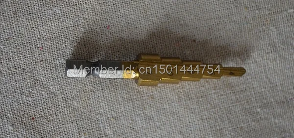 جديد 3 قطعة التيتانيوم المغلفة HSS خطوة مثقاب ثقب الخطوة بت أداة مجموعة 4-12,4-20,4-32 مللي متر سداسية عرقوب