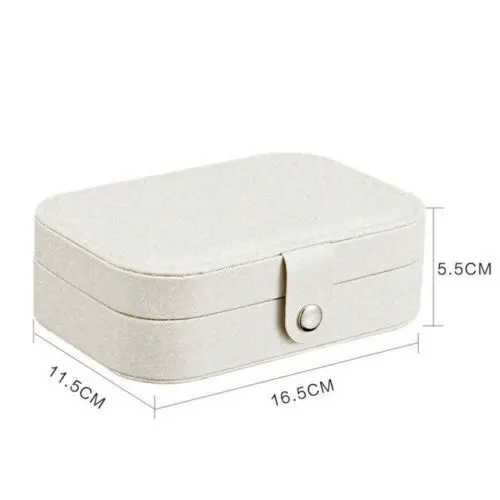 2020 Universal Jewelry Organizer Display Travel Jewelry Case Boxes Portable Jewelry Box Button Leather Storage Zipper Jewelers