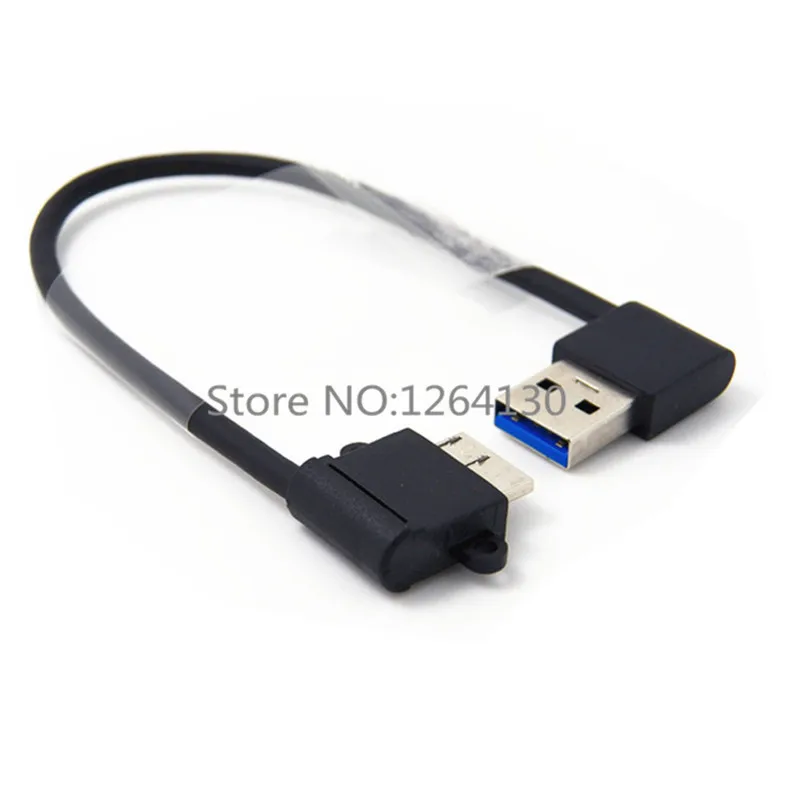 Right angled 90 degree USB 3.0 A Male to Micro B Male 90 degree cable for Galaxy Note3 N9000 N900 & S5 i9600 SSD