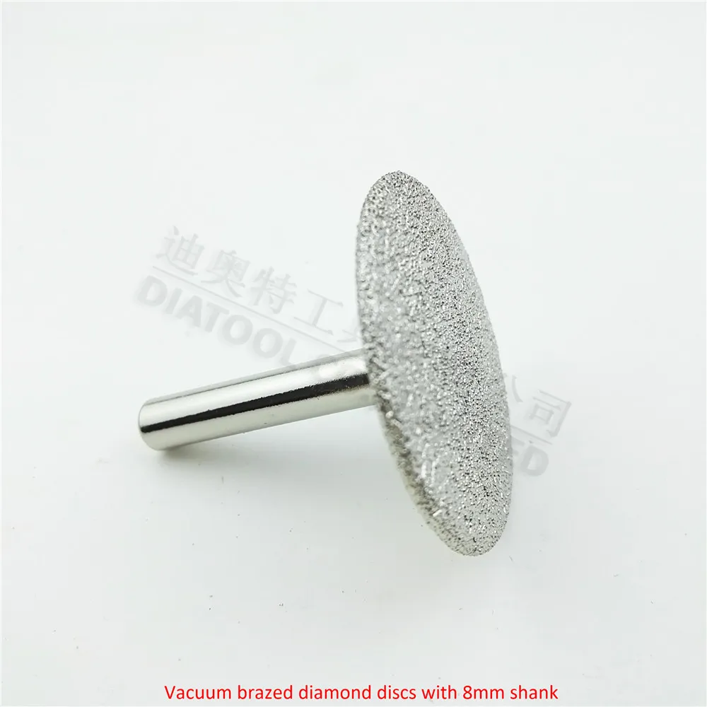 DIATOOL 2 cái Dia50mm Vacuum kim cương brazed đĩa với 8 mét shank kim cương disc cho cắt mài và khắc