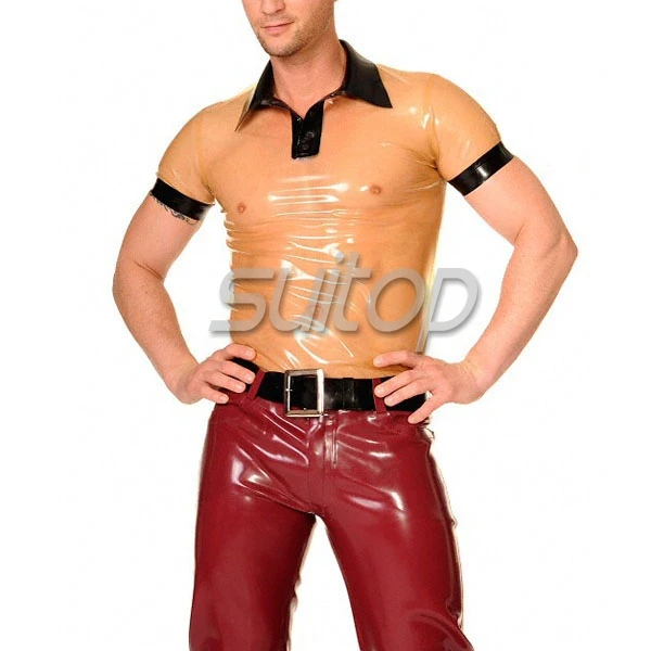 100% handmade sexy latex jeans not including belt