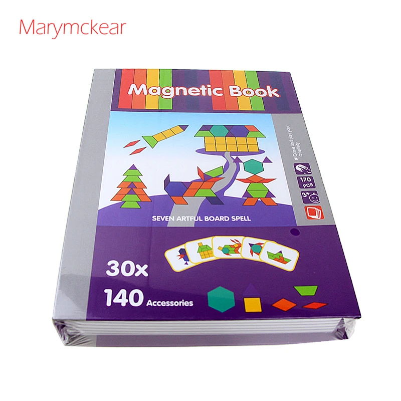 Children Educational Toys Magnetic Puzzle Geometry Puzzle Artful Board Spell Magnetic Puzzle Magnetic Toy Geometry Shapes