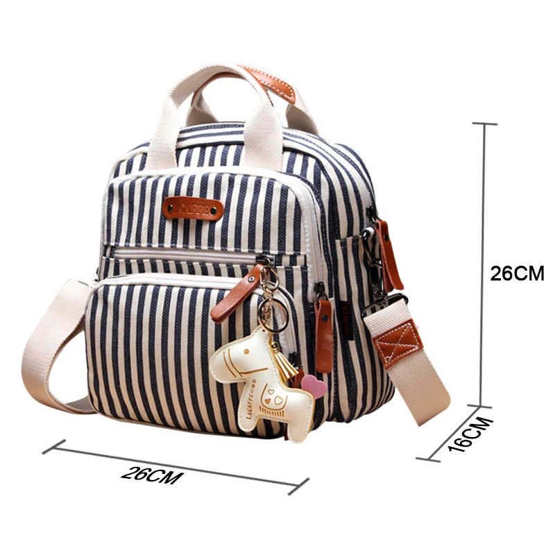 Marca multifuncional saco de fraldas mochila mãe cuidados hobos sacos, carrinho de bebê sacos saco de fraldas para a mãe com ornamentos cavalo