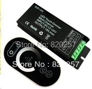 

free shipping 5pcs/lot 3 channel RGB dimmer controller with touch panel remote, DC12V-24V 3*6A