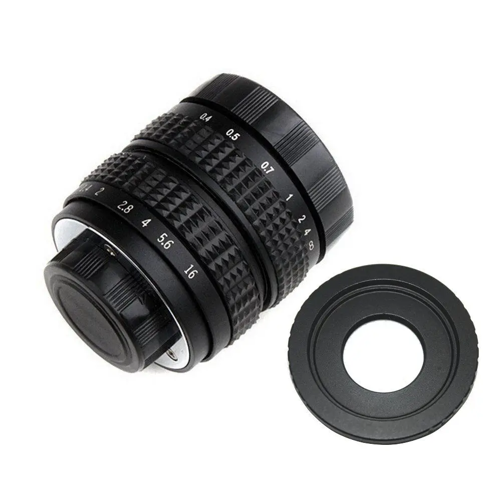 Fujian 25mm F1.4 / 35mm F1.7 / 50mm F1.4 CCTV TV Movie lens +C-ring for Fuji Fujifilm Nikon 1 Canon EOS.M R Sony NEX C-M4/3