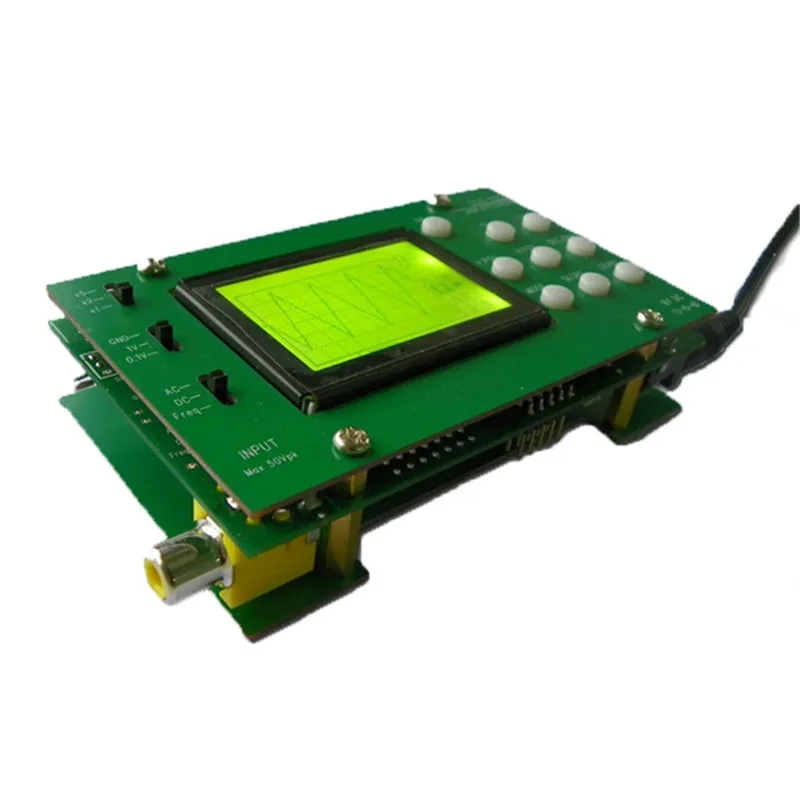 Imagem -02 - Venda Quente Mini Lcd Digital Osciloscópio Eletrônico Faça Você Mesmo Kit 1m Banwidth 2msps Taxa de Amostragem em Tempo Real Osciloscópios Instrumento