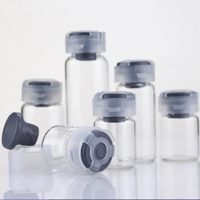 20szt 3ml 5ml 10ml Przenośna szklana butelka na perfumy Pusta butelka na olejki eteryczne Szklana fiolka na leki z odchylaną nakrętką