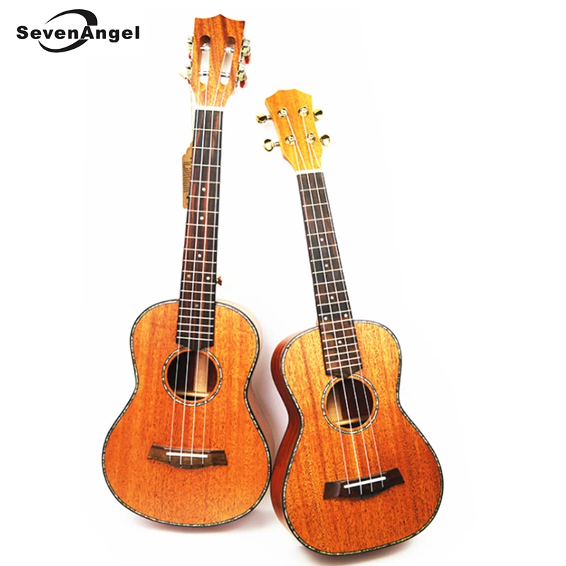 

SevenAngel 26" Tenor Ukulele All Solid Wood Hawaiian 4 strings Guitar Mahogany Body Ukelele High quality professional Uku