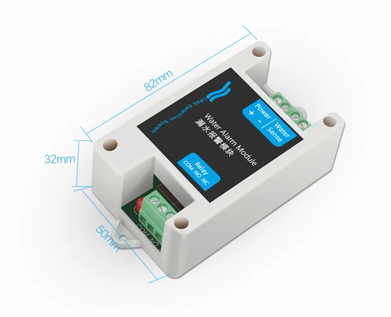 Regolatore di allarme perdite d'acqua cucina canale acqua garage modulo di rilevamento immersione acqua serbatoio di pesce allarme livello acqua completo