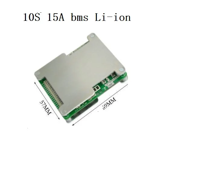 36V E-bike BMS 10S 37V 15A lithium ion battery BMS For 37V 8Ah 10Ah 12Ah 15Ah li-ion battery pack With the balanced function