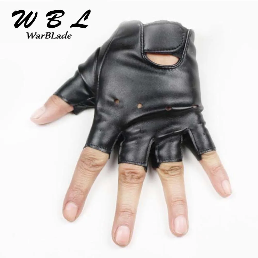 

Leather Gloves for Kids Boy Girls Fingerless Gloves Chilidren Half Finger Mittens Breathable Black Gants enfants High Qualtiy