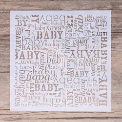 13 cm DIY Craft Baby Stencil for Painting Scrapbooking Stamping Album Decorative Embossing Paper Card Airbrush Template