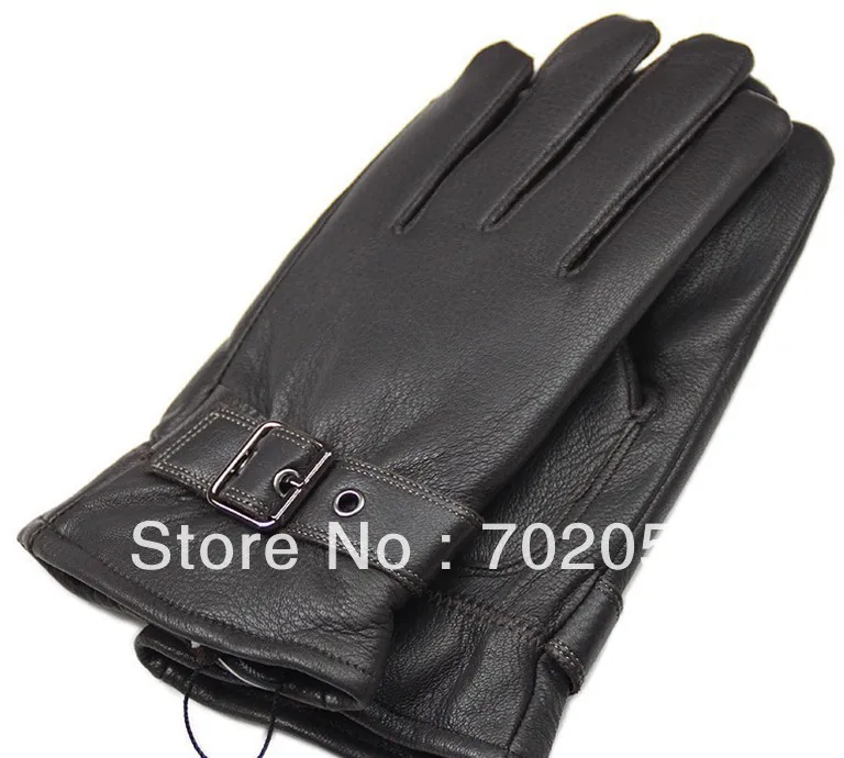 

Mens real Leather gloves leather GLOVE gift accessory high quality 12pair/lot #3159