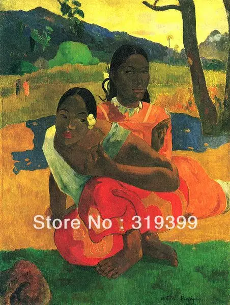 

100% handmade Oil Painting Reproduction on Linen canvas,Quand te maries-tu by Paul Gauguin,Free Shipping,Museum quality