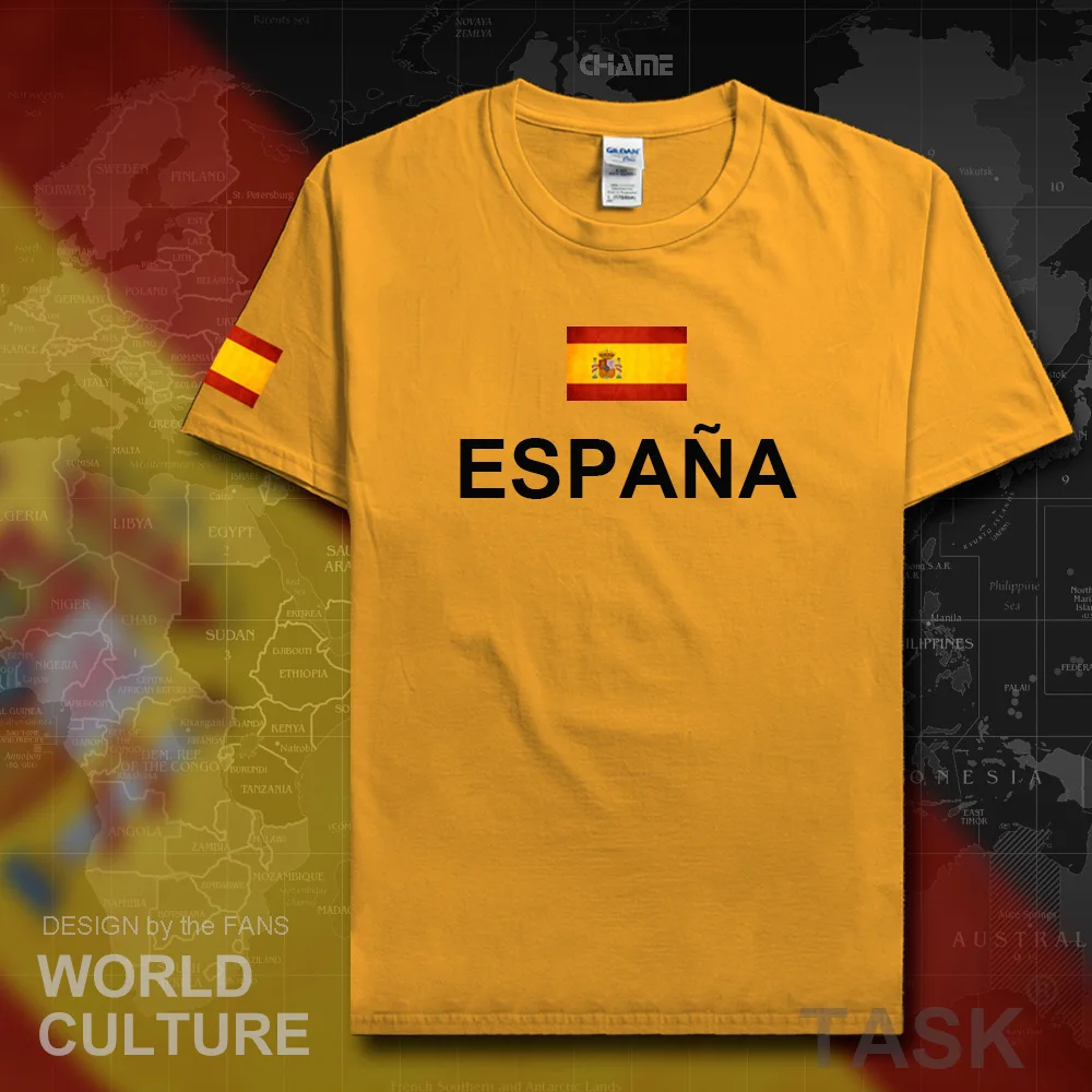 Kingdom of Spain Espana t shirt man 2017 t-shirts cotton nation team cotton meeting tees streetwear fitness ESP Spanish Spaniard