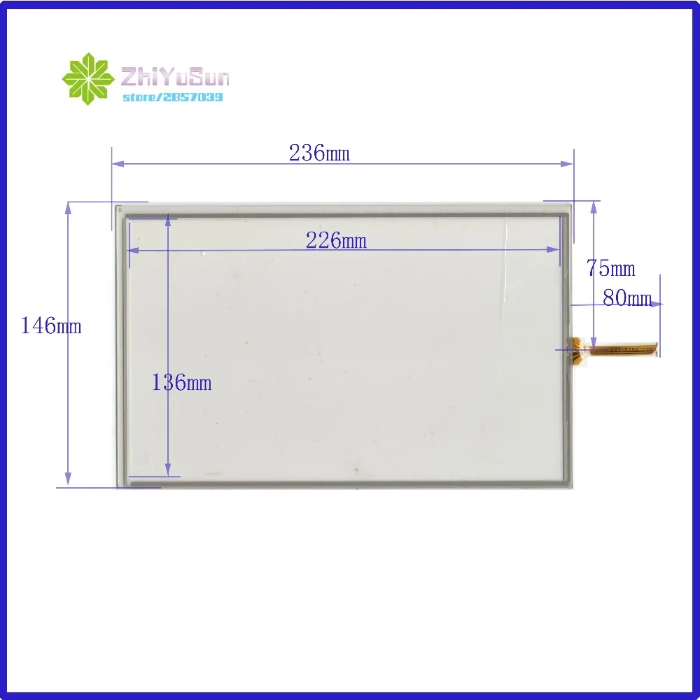 KDT-5756 10.2inch  4lines 236mm*146mm resistance touch screen panel 236*146 the glass thickness is 2mm Industrial control panel