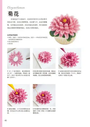 100 Buttercream Flowers Cake Dessert Tutorials Book Cake Decorating Baking book