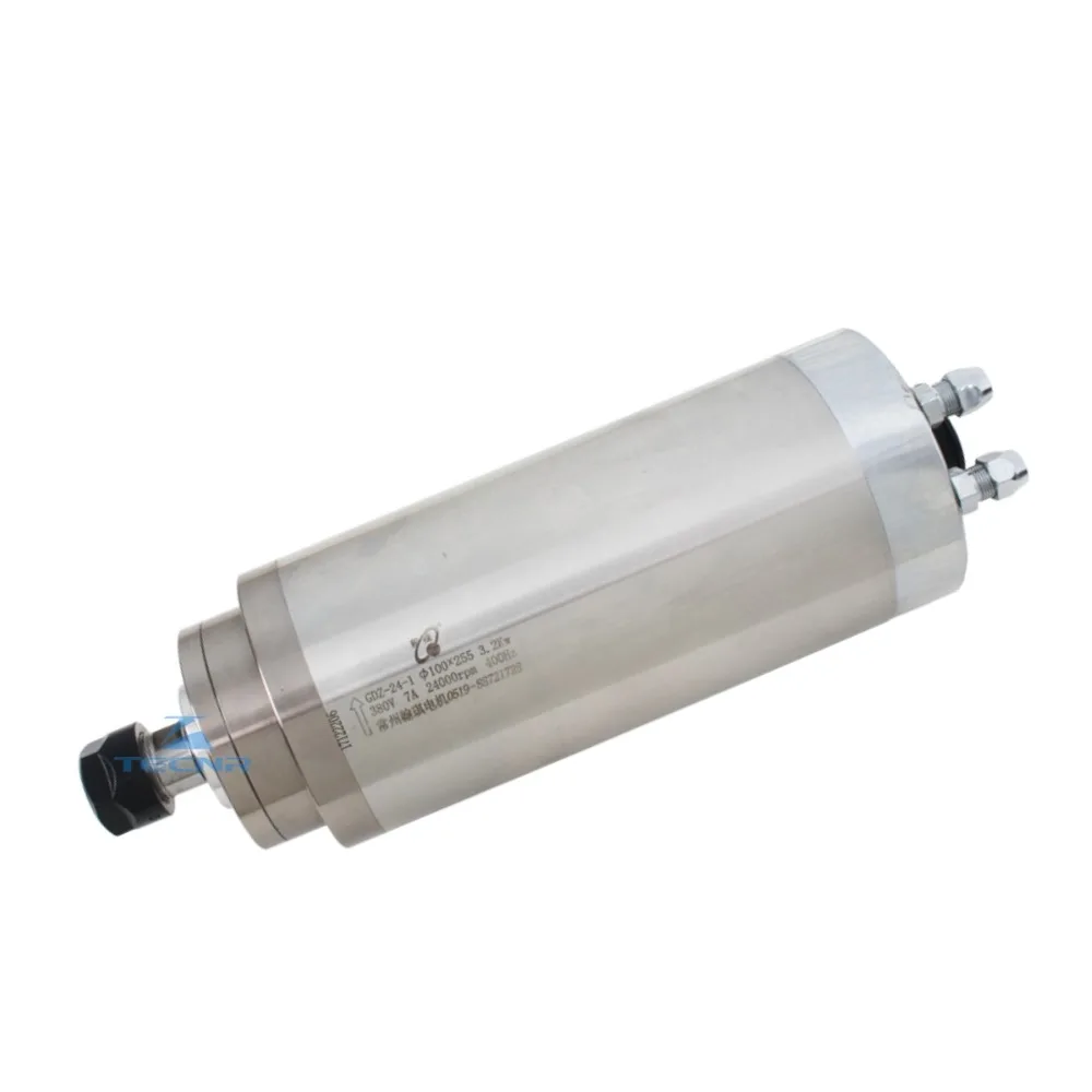 Imagem -02 - Hqd 3.2kw Água de Refrigeração do Motor do Eixo 220 v 380 v Diâmetro 100 mm Er20 Gdz241