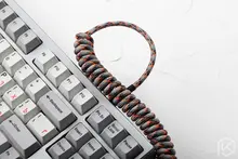 Nylon Coiled USB Keyboard Cable #3