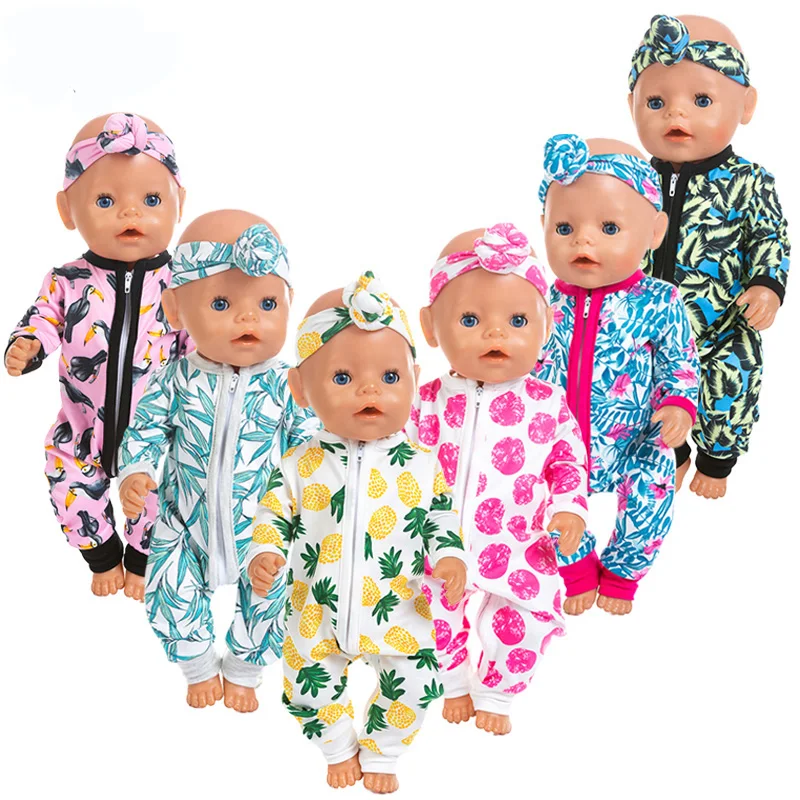 

New jumpsuits Doll Clothes Fit For 43cm/18inch born baby Doll clothes reborn Doll Accessories