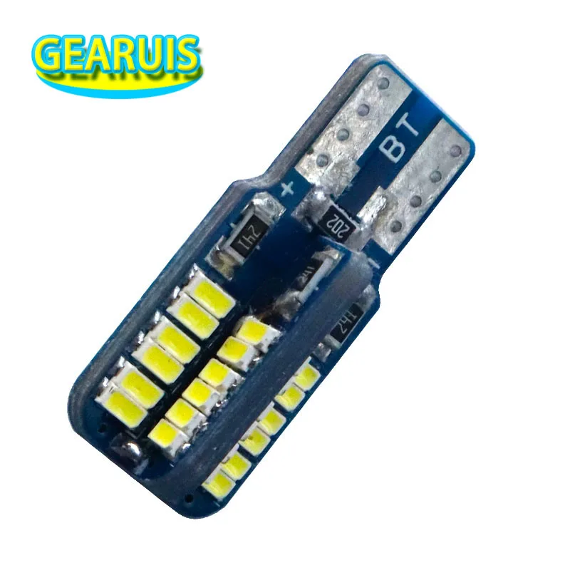 

100pcs Car light source T10 LED 48 SMD 3014 LED W5W 194 168 0.12A Wedge Light Car marker light reading dome Lamp parking bulb