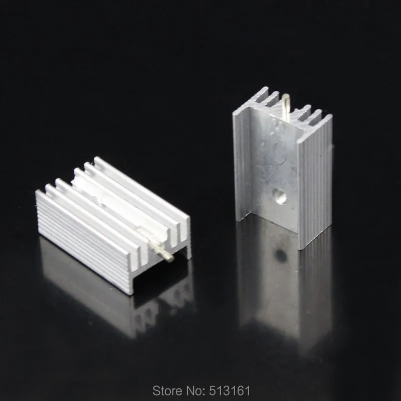 20 Pieces/lot 25x15x10mm Cooler TO-220 TO220 Aluminum Heat Sink With Needle
