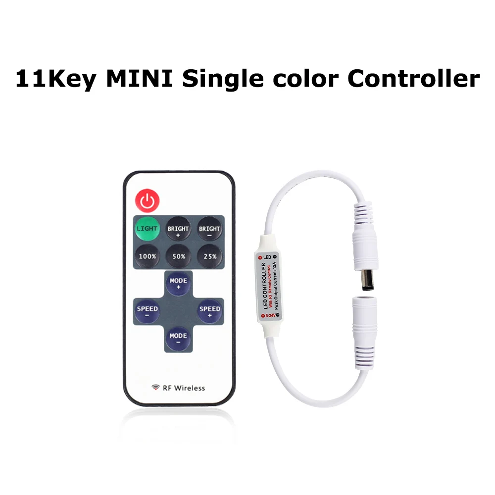 LED Strip Controller DC12V LED RGB Controler LED Lights Controller Remote Dimmer For RGB RGBW 3528 2835 5050 5730 LED Strip