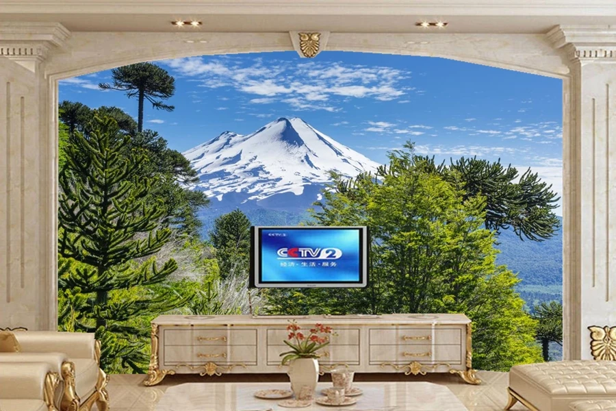 

Chile Parks Mountains Sky Scenery wallpaper papel de parede, hotel living room sofa TV background bedroom 3d wallpaper