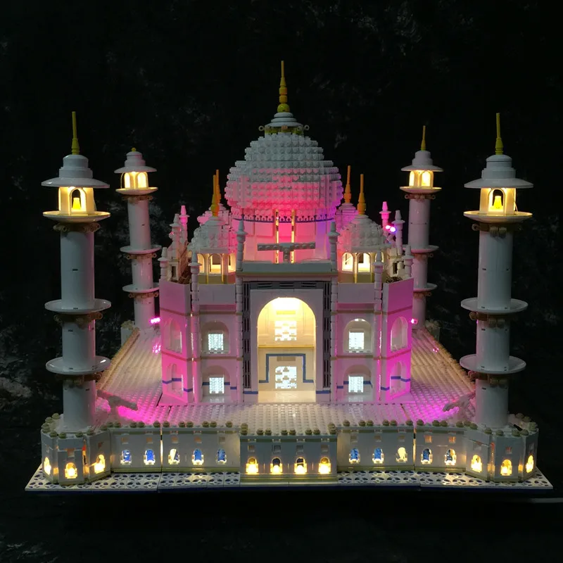 LED Light Kit  For 10189/10256 And 17001/17008 The Taj Mahal Model  DIY Toys Set (Not Included Building Blocks)