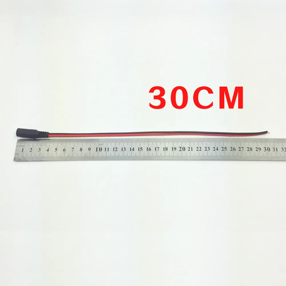 5,5 / 2,1 mm DC 12 V weiblicher Netzteilanschluss 30 cm Verlängerungskabel für CCTV / LED / Licht
