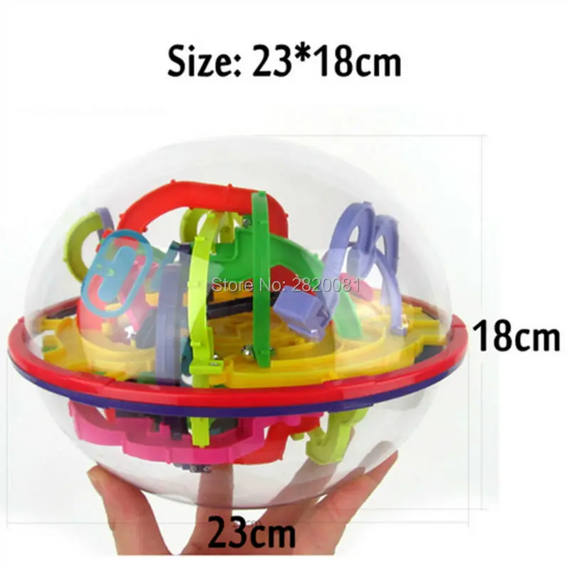 299 Steps 3D Magical Intellect Maze IQ Balance Ball Logic Ability Magnetic Toys,Training Tools Smart Challenge Game For Kids