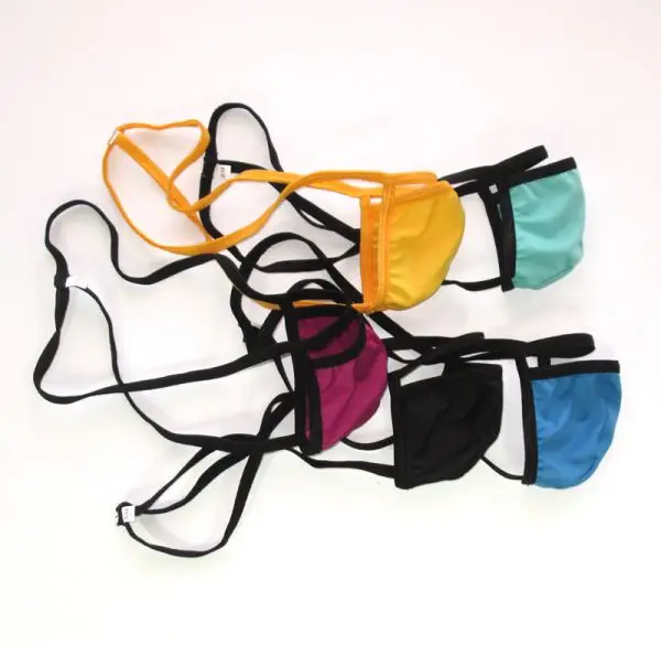 

Mens string Thong G-string pouch Low Rise soft jersey poly spandex G161B MINI pouch