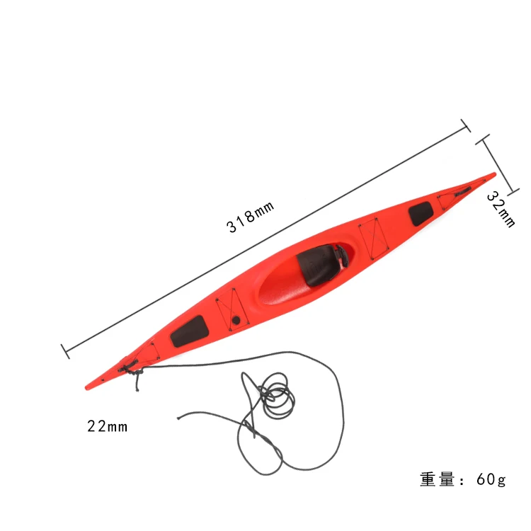 Grc simuliertes kajak modell boot für 1/10 crawler auto traxxas TRX-4