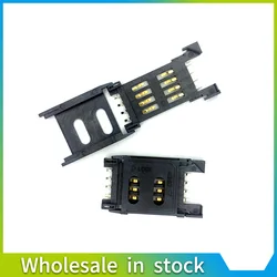 Conector de soquete flip sim de 8 pinos, conector de painel grande, pc, cartão de computador, celular, placa principal, placa de circuito, acessório de reparo com 10 peças