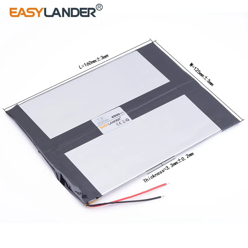 10 قطعة/الوحدة 7.4 فولت ، 4500 مللي أمبير 33125160 بوليمر بطارية ليثيوم أيون ل U30GT 1 / 2 رباعية النواة ؛ U30GT ثنائي النواة اللوحي Sanei N10