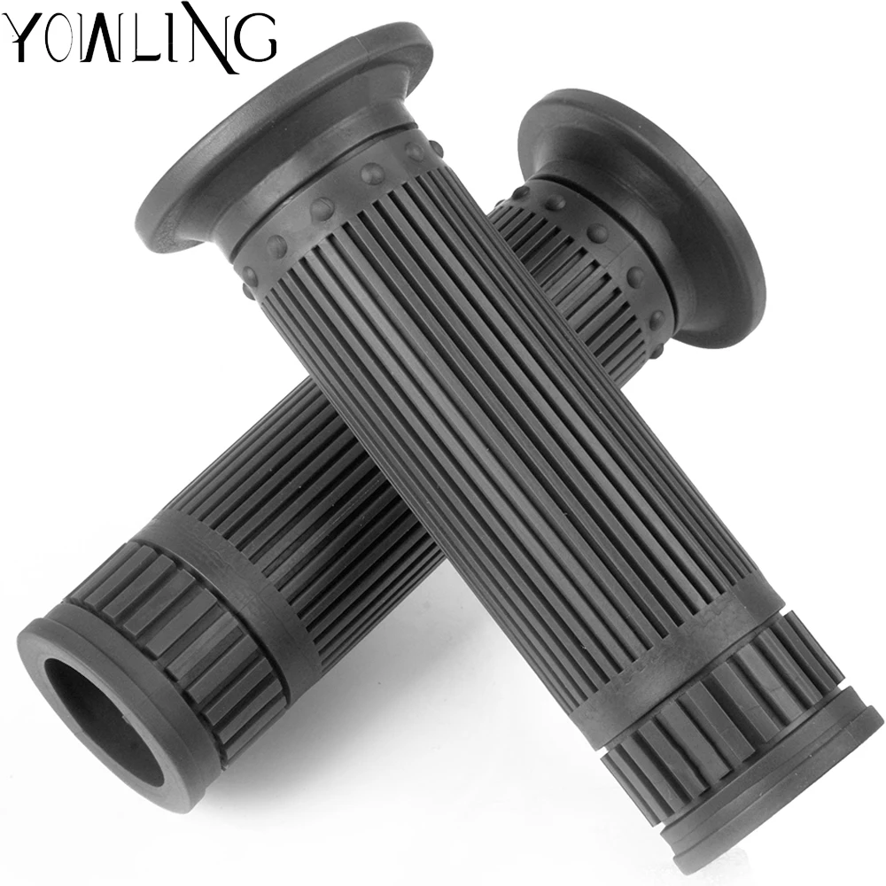 

Universal 22MM 24MM Motorbike handlebar grips Moto Vintage Rubber Antiskid Hand Grips Motorcycle Handlebar Hand Grip Bar End