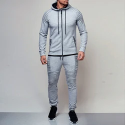 Men Sportswear Hoodies Pants Set Spring Track Suit Clothes Casual Tracksuit Men Sweatshirts Coats Male Joggers Streetwear MY053