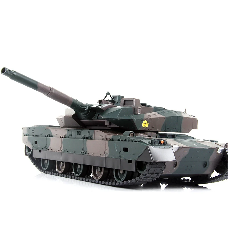 Grande exército rc tanque de batalha 2.4g controle remoto rc tanque modelo simulação recuo tanque militar 330 graus rotação menino presente brinquedos