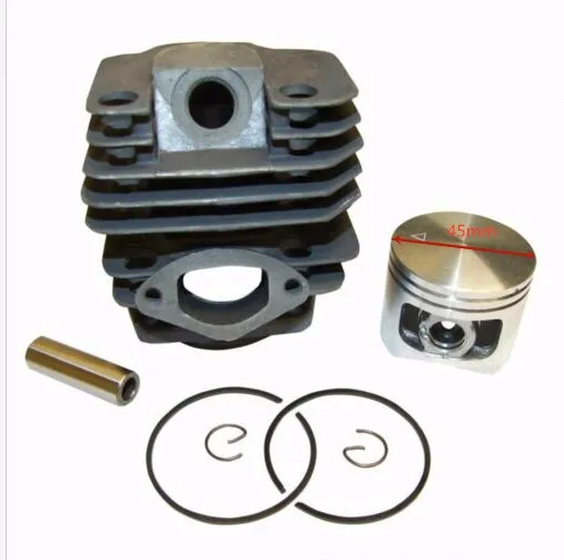 Engine Cylinder Piston Kit 45mm For Chinese 5200 52cc Chainsaw Kiam Silverline