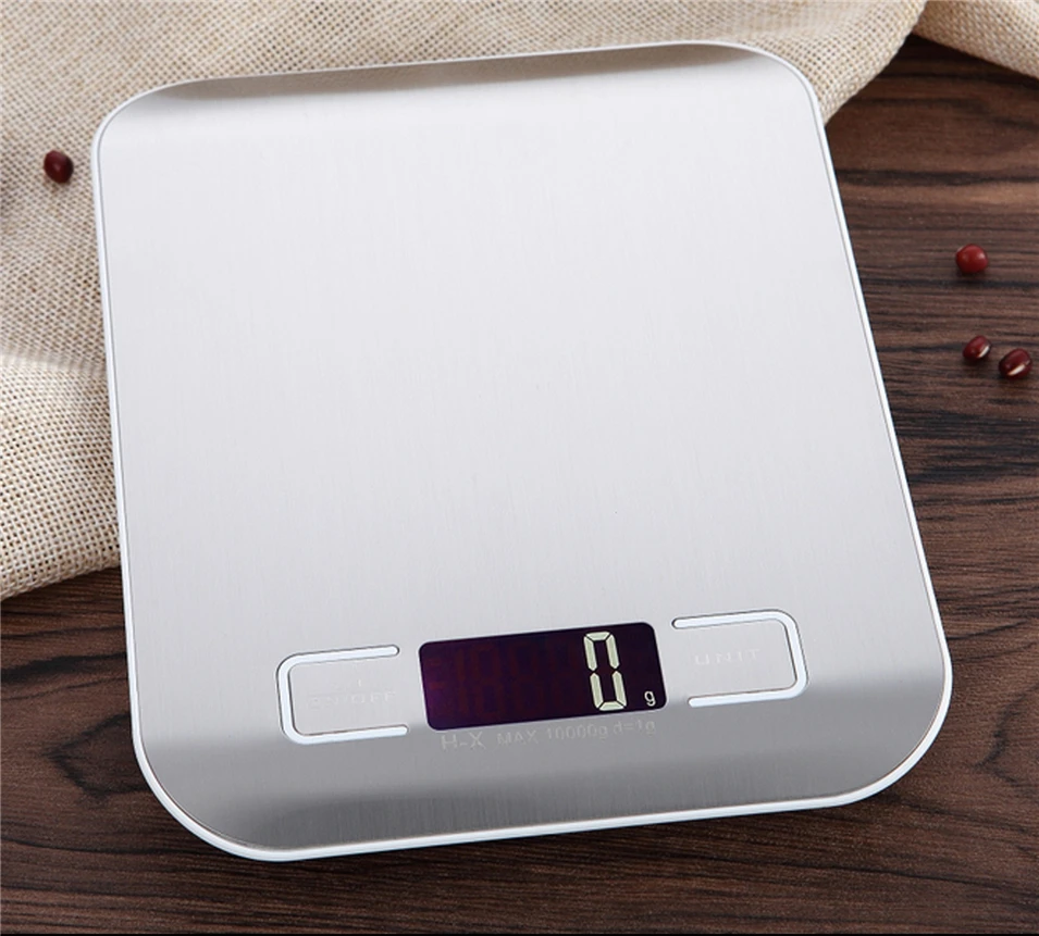NEW 5000g 5KGg/1g Precise Digital Kitchen Scale LED Display Electronic Weight Scales Stainless Steel Food Cooking Libra